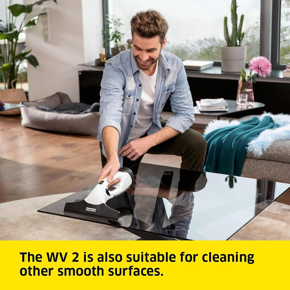 Kärcher Window Vac WV 2, Battery Running Time: 35 min, LED Display