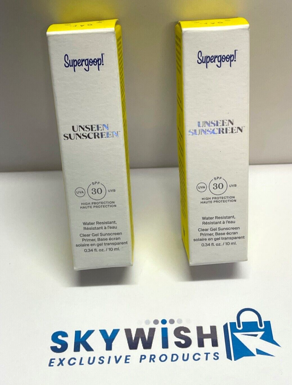2X Supergoop! Unseen Sunscreen Facial Sunscreen Primer SPF 30 10ml x2=20ml