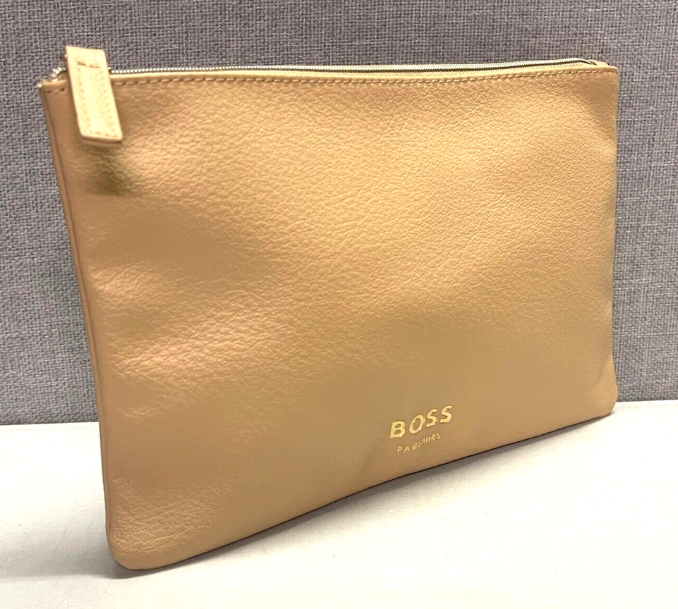 Hugo Boss Parfums Pink Make Up Bag New