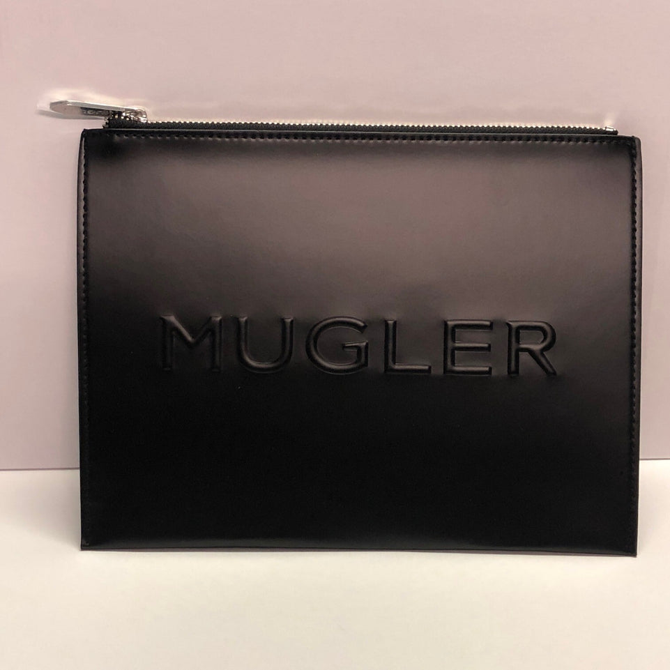 NEW Mugler Black Clutch Bag Purse