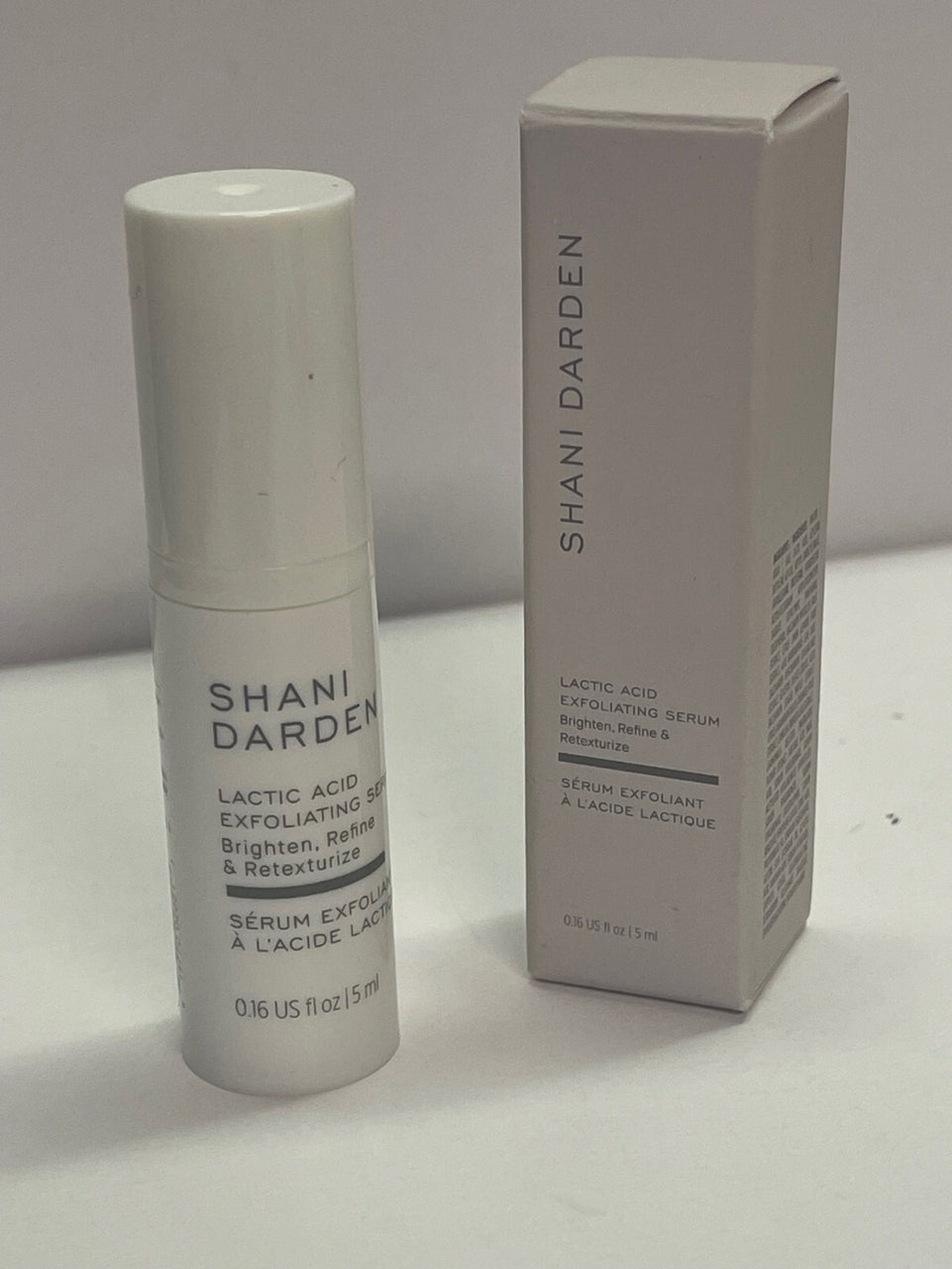Shani Darden Lactic Acid Exfoliating Serum Mini 5ml - Imperfect Box