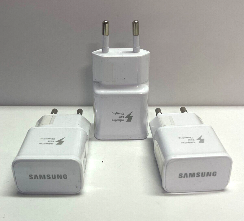 3x Genuine Samsung EP-TA20EWE EU 2 Pin Plug Adaptor BRAND NEW