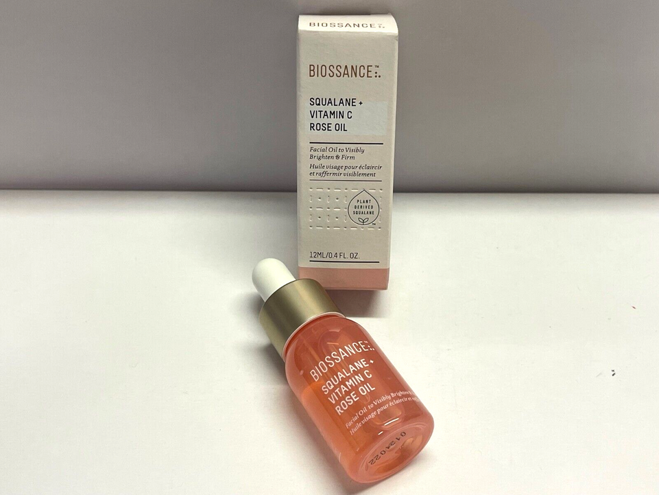 BIOSSANCE Squalane + Vitamin C Rose Oil 12ml - Imperfect Box