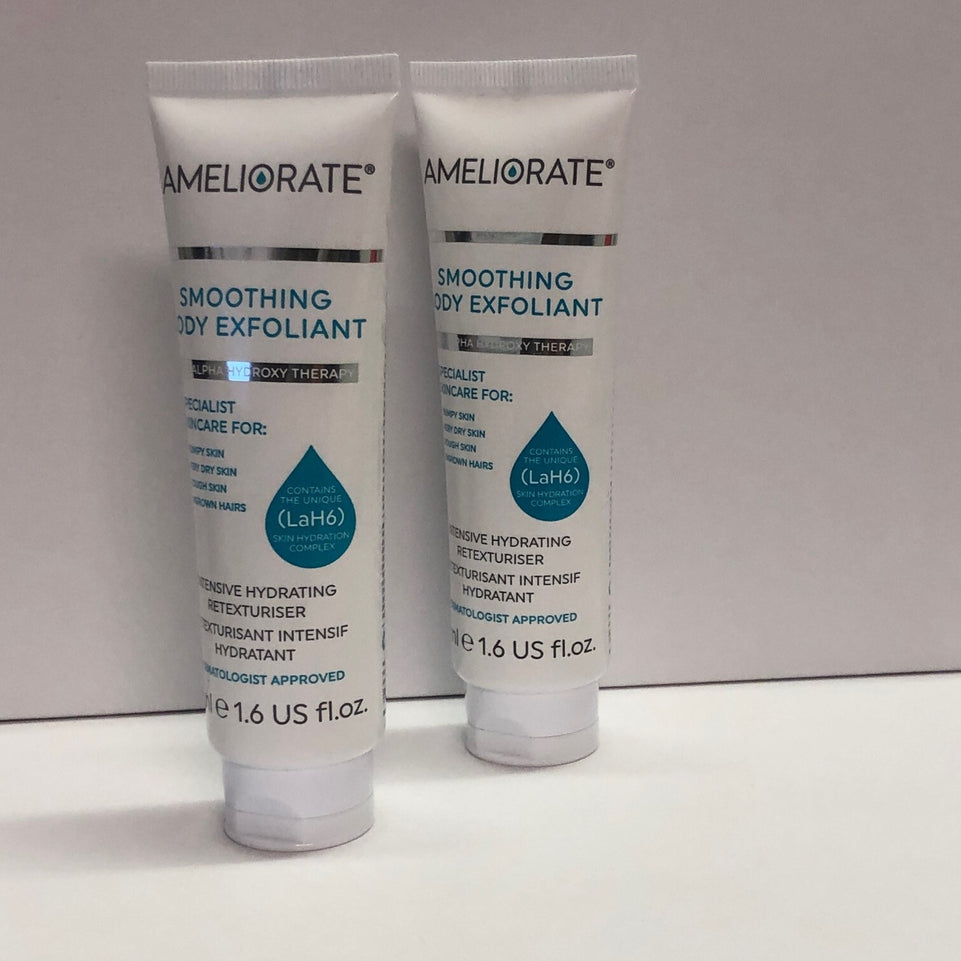 Ameliorate Smoothing Body Exfoliant Intensive Hydrating Retexturiser, 2 x 50ml,