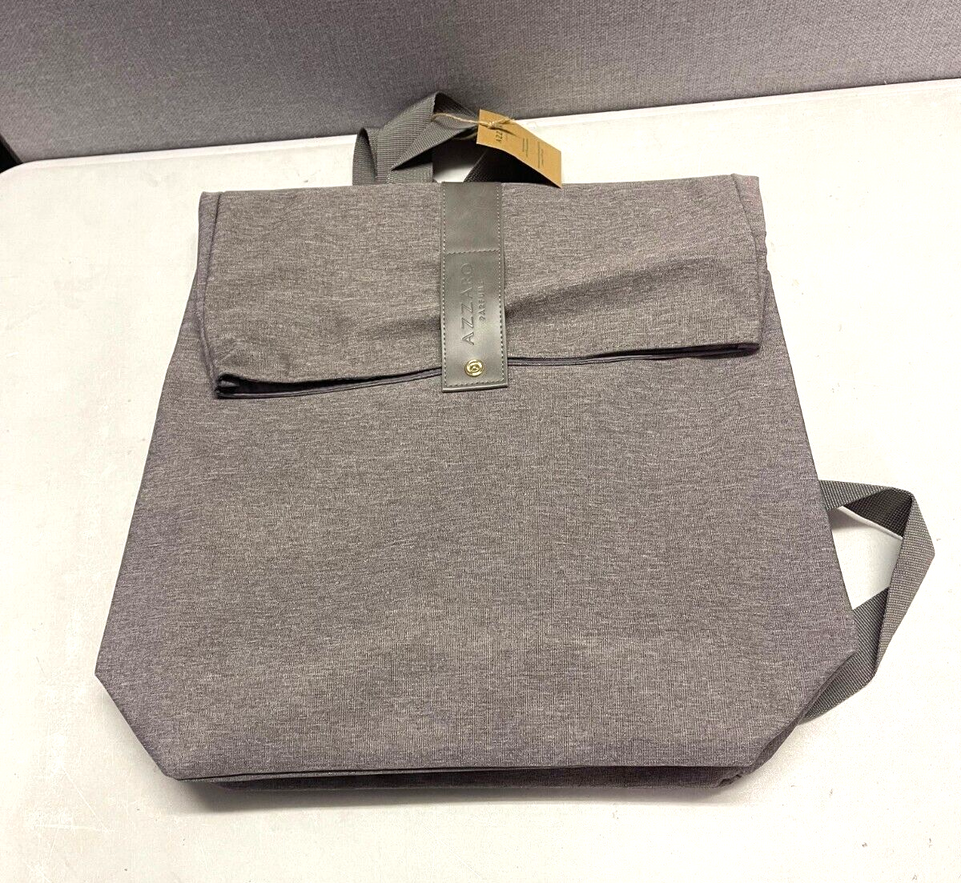 Azzaro Fragrance Cologne Backpack Bag GREY New