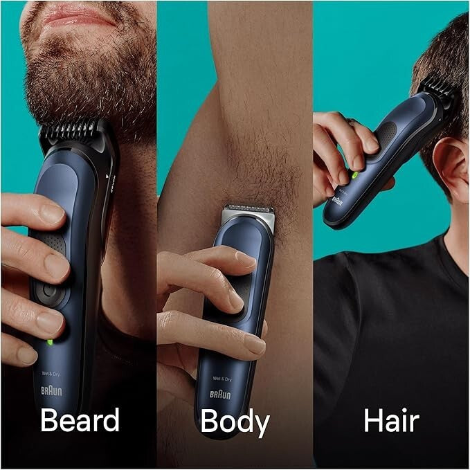 Braun All-In-One Style Kit Series 7 MGK7410, 10-in-1 Kit For Beard