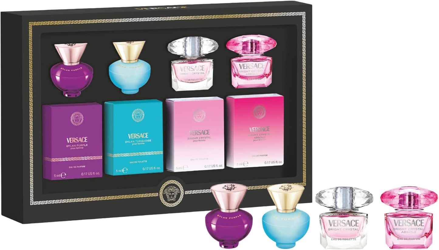 Versace Womens Miniature Collection Set 4 x 5ml