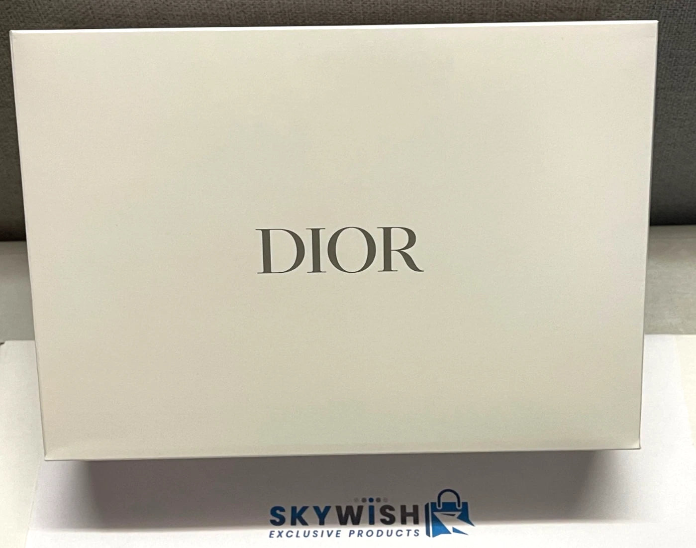 Dior Men's Navy Blue Toiletry Travel Bag Pouch Double Zippered 21x14x8 cm