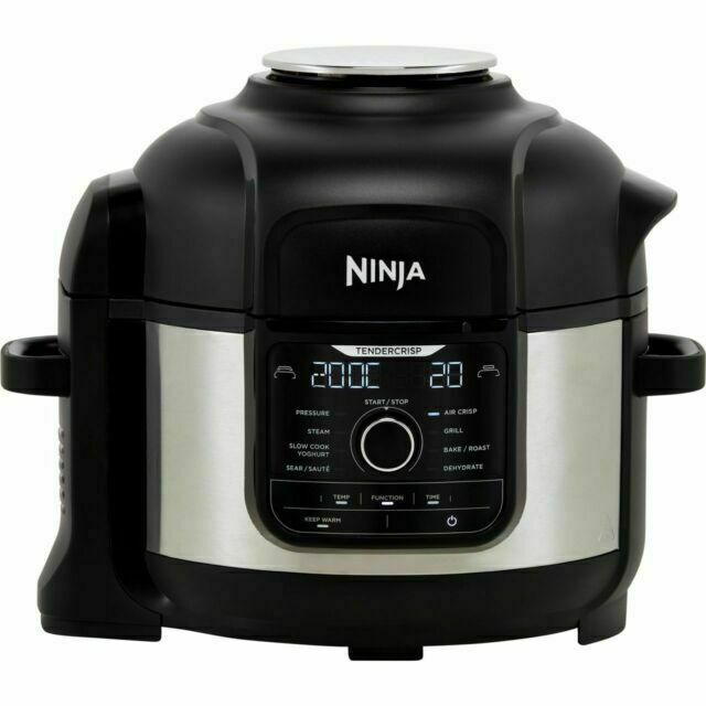 Ninja Foodi 9-in-1 Multi Cooker, 6L with 9 Cooking Functions,Black, OP350UK