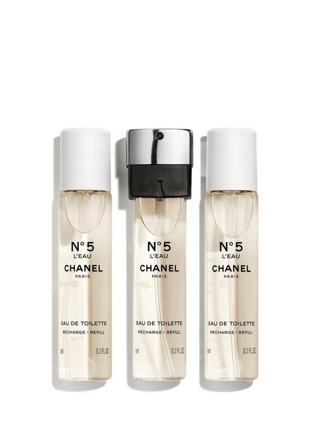 N°5 L' Eau de Toilette Twist And Spray Refill, 3 x 7ml