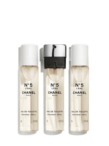N°5 L' Eau de Toilette Twist And Spray Refill, 3 x 7ml