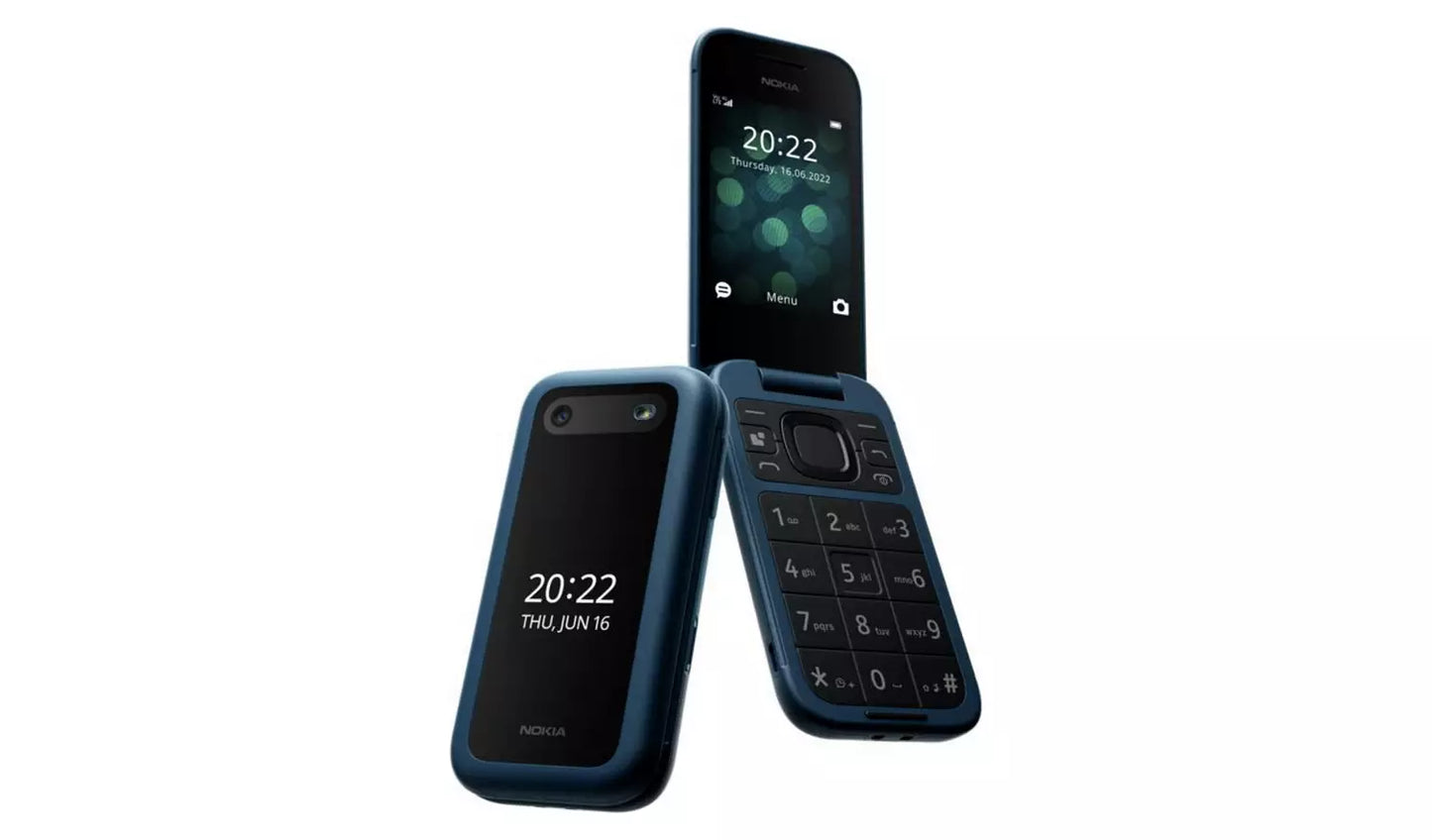Nokia 2660 Flip Mobile Phone - Blue SIM Free
