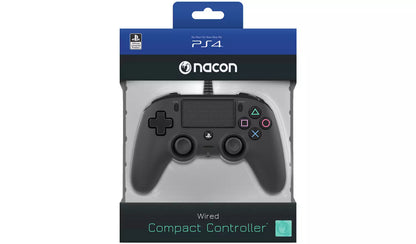 Nacon Official PS4 Wired Compact Controller - Black