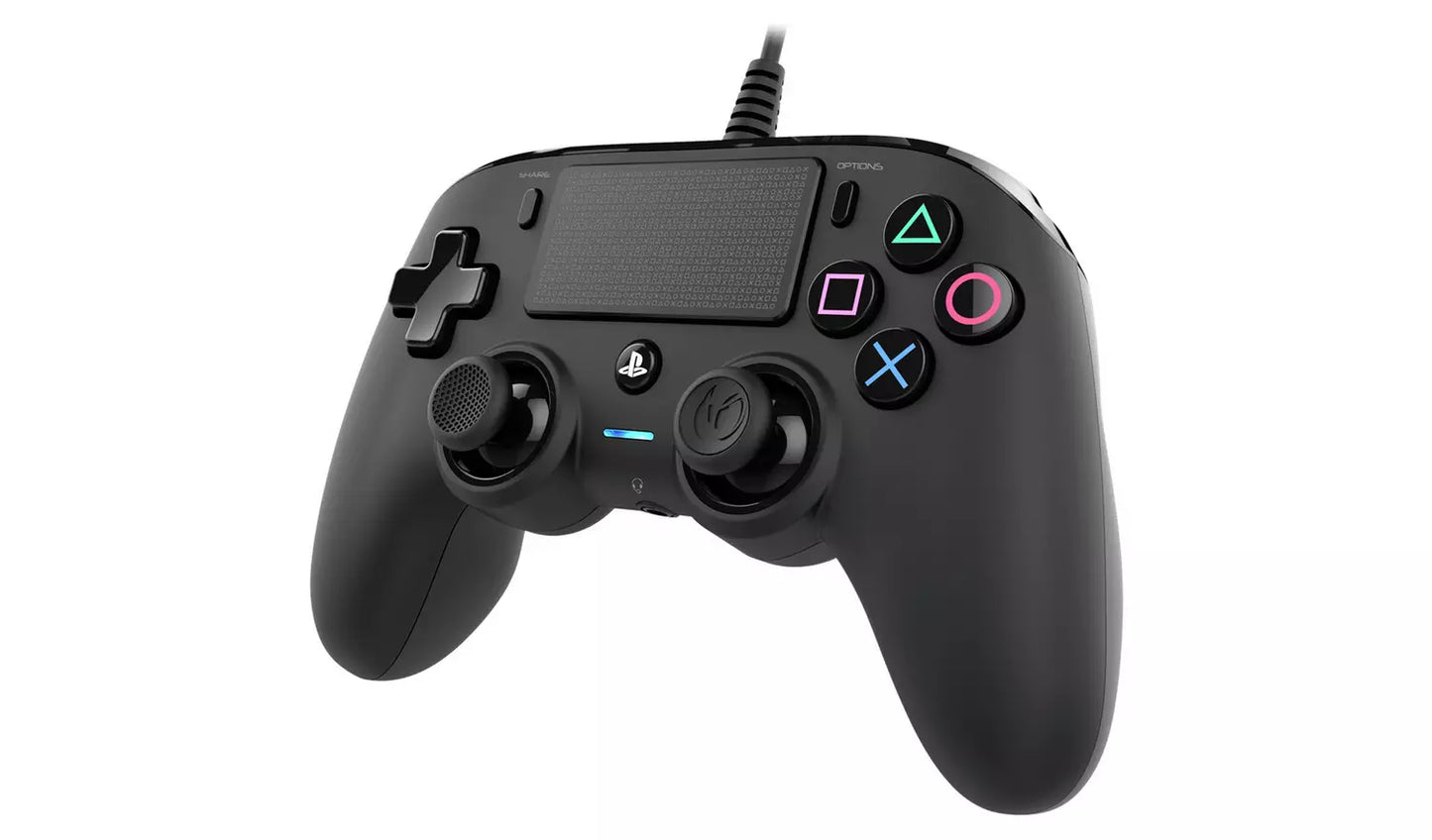 Nacon Official PS4 Wired Compact Controller - Black