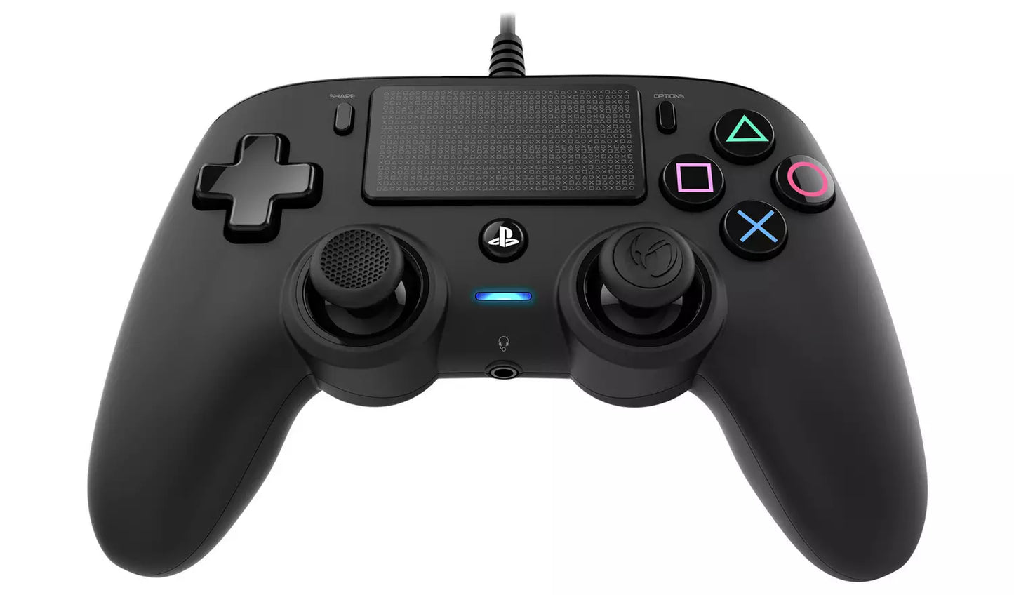 Nacon Official PS4 Wired Compact Controller - Black