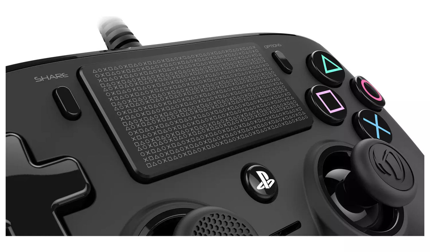 Nacon Official PS4 Wired Compact Controller - Black