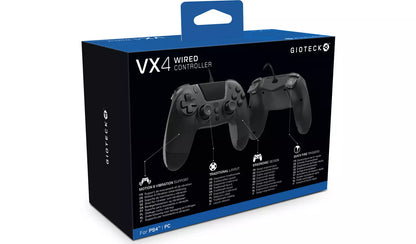 Gioteck VX4 PS4 Wired Controller - Black