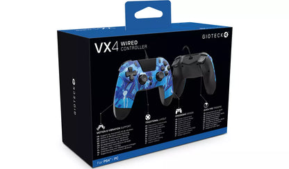 Gioteck VX4 PS4 Wired Controller - Multicoloured