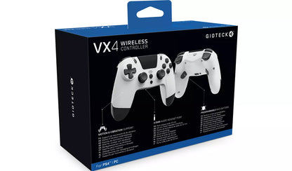 Gioteck VX4 PS4 Wireless Controller - White