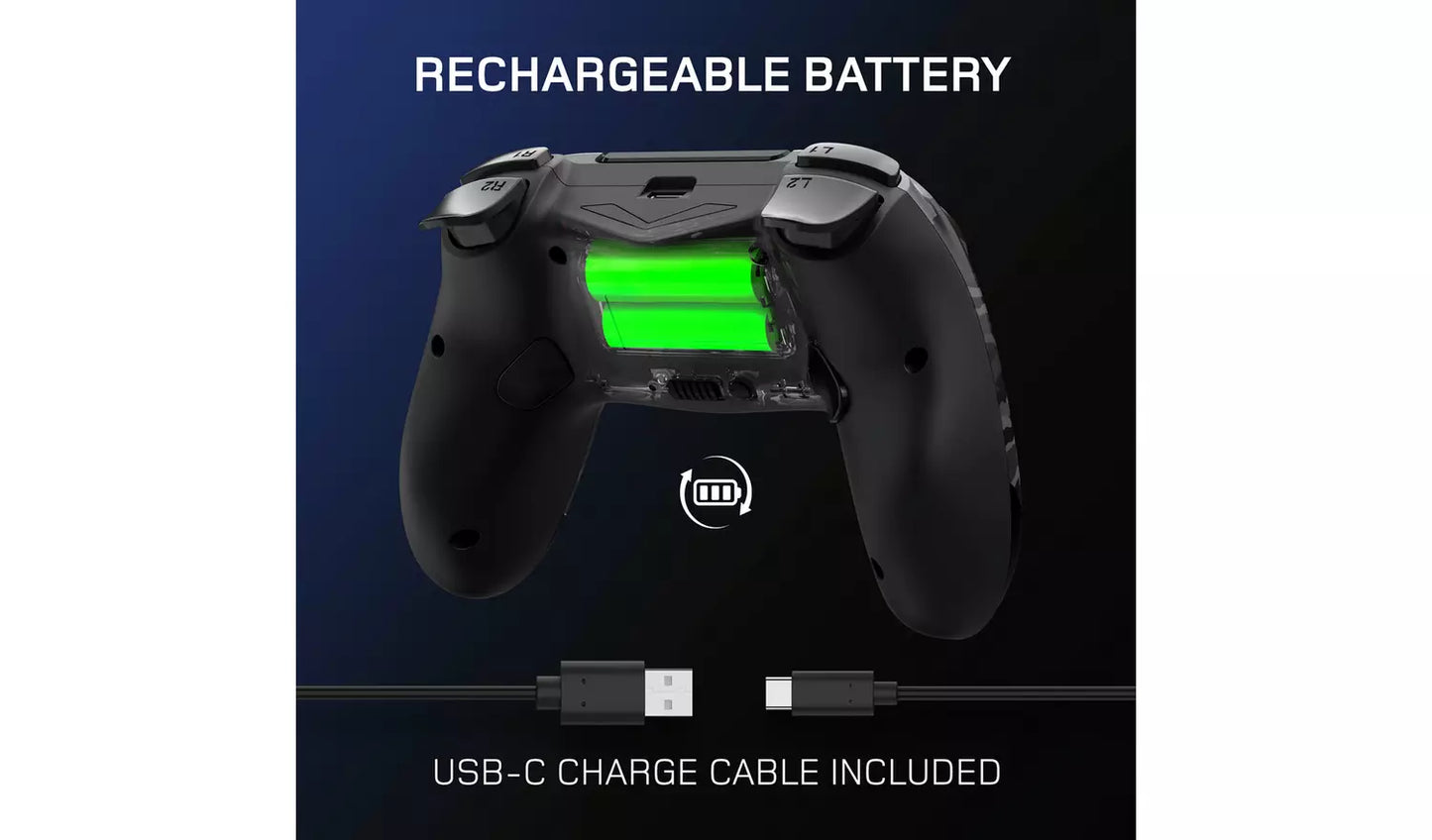 Gioteck VX4+ PS4 Wireless RGB Controller - Dark Camo