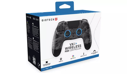Gioteck VX4+ PS4 Wireless RGB Controller - Dark Camo