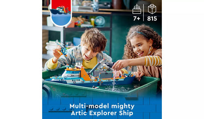 LEGO City Arctic Explorer Ship, Big Floating Boat Toy 60368