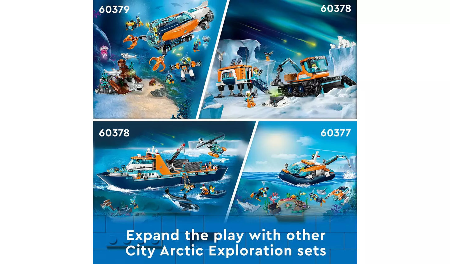 LEGO City Arctic Explorer Ship, Big Floating Boat Toy 60368