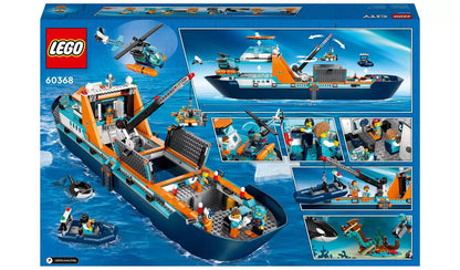 LEGO City Arctic Explorer Ship, Big Floating Boat Toy 60368