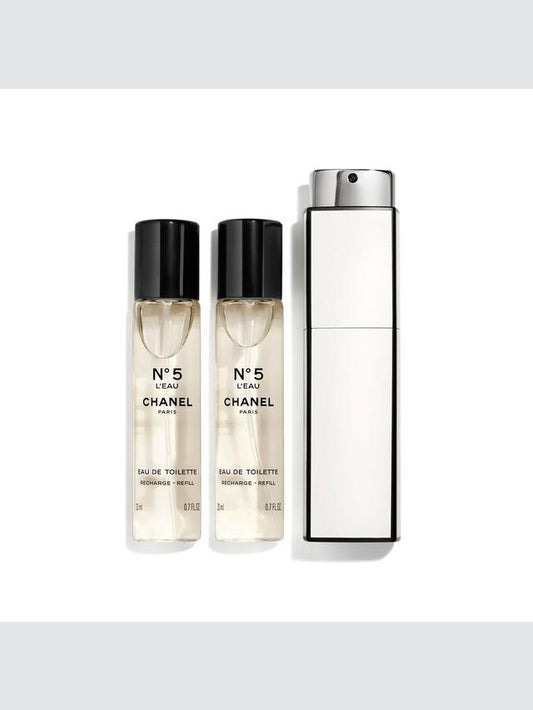 N°5 L'Eau Purse Spray, 3 x 20ml