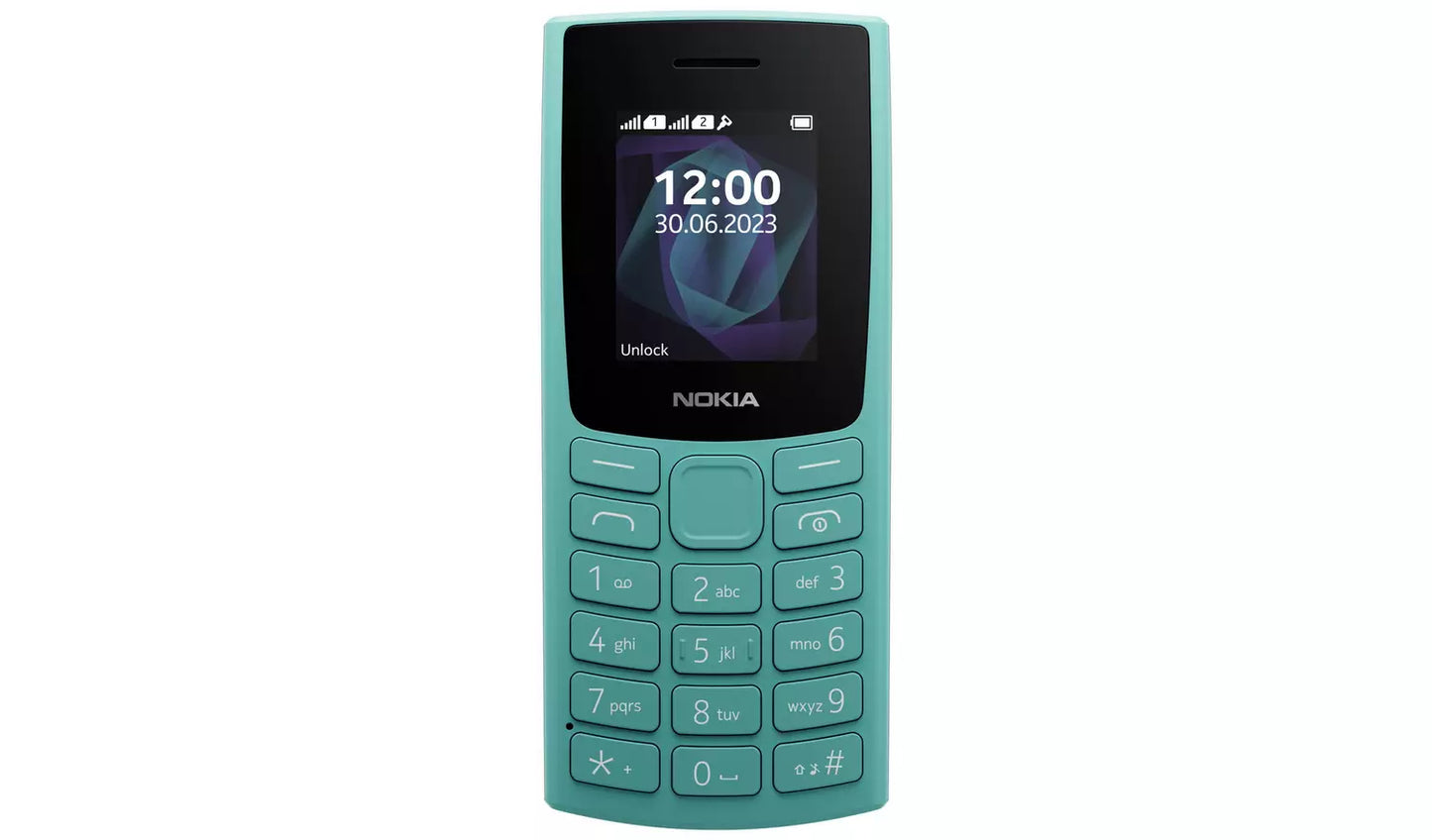 Nokia 105 Mobile Phone - Cyan SIM Free