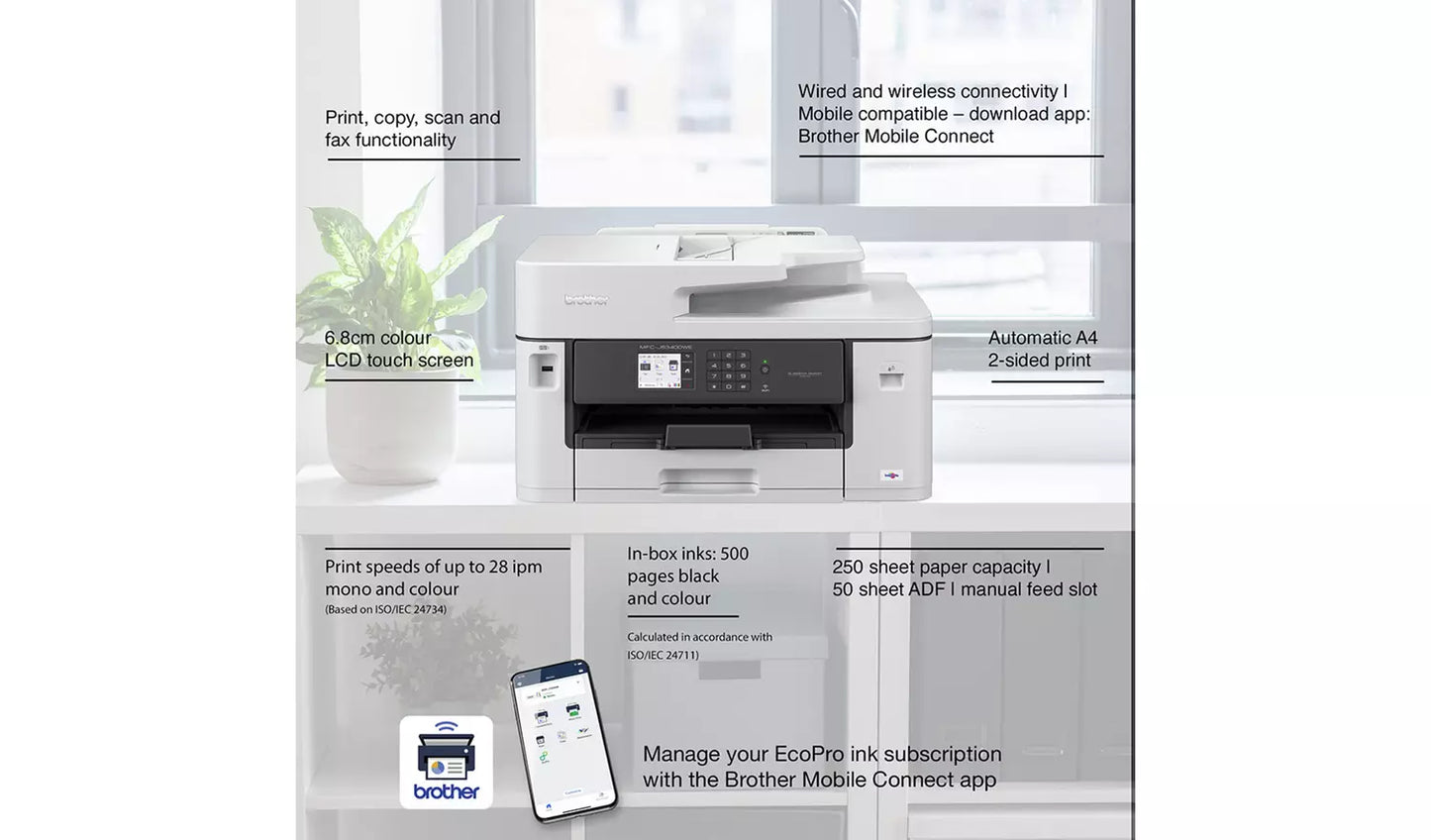 Brother MFC-J5340DWE A3 Inkjet Printer with EcoPro Trial