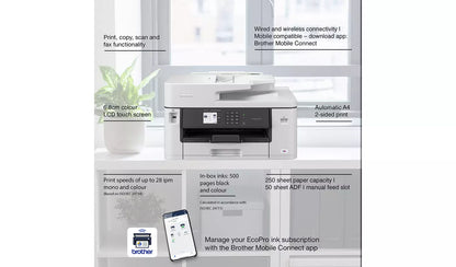 Brother MFC-J5340DWE A3 Inkjet Printer with EcoPro Trial