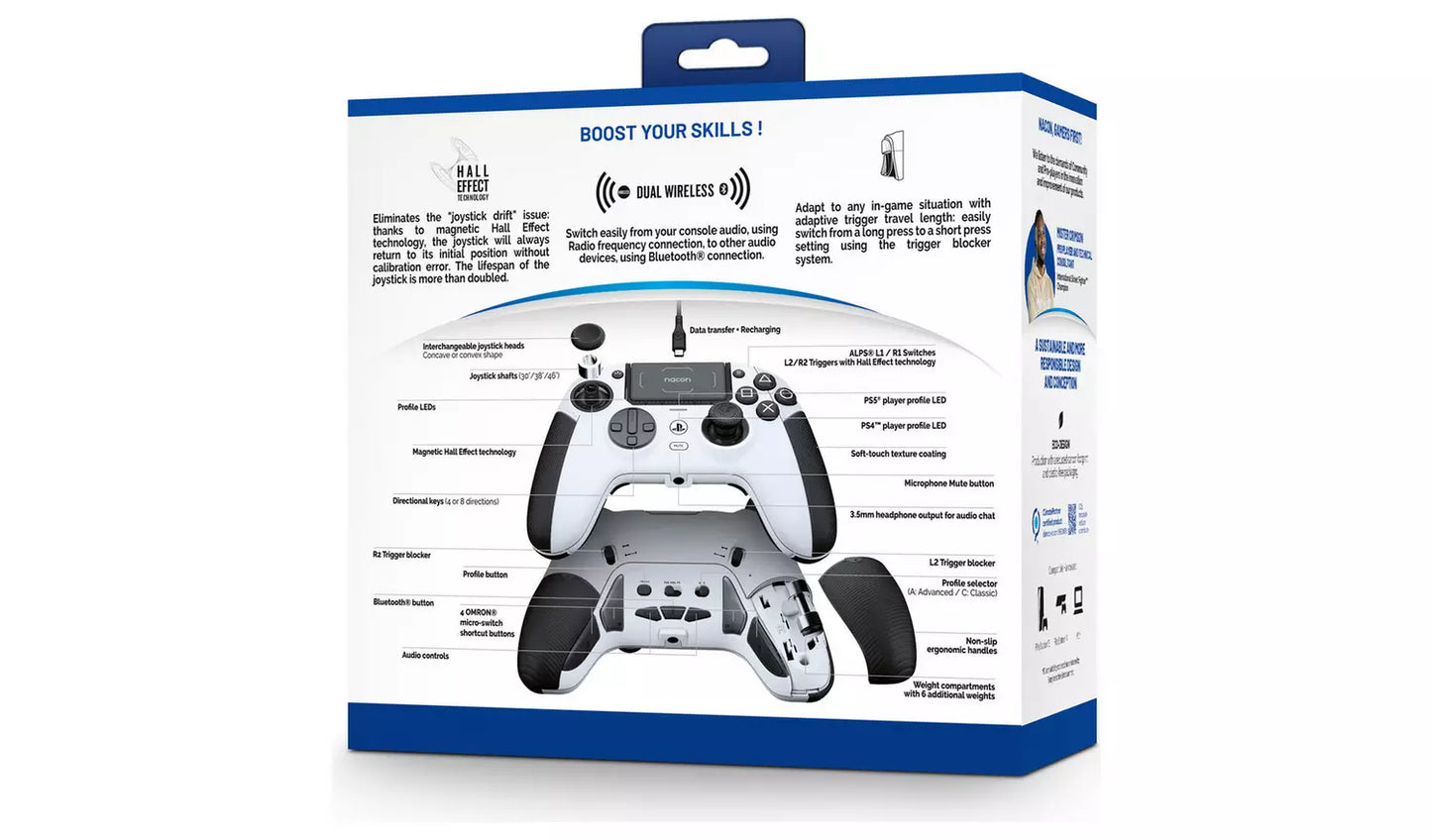 Nacon Revolution 5 Pro PS5 & PS4 Wireless Controller - White