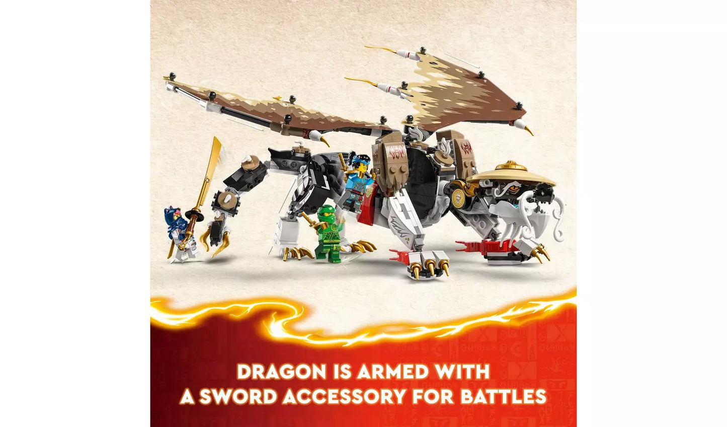 LEGO NINJAGO Egalt the Master Dragon Toy Ninja Playset