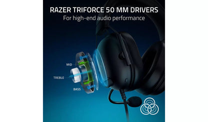Razer BlackShark V2 X Wired Console Gaming Headset - Black