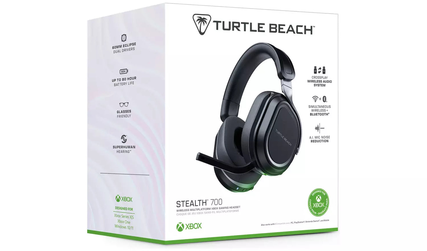 Turtle Beach Stealth 700 Wireless Xbox, PS, PC Headset Black