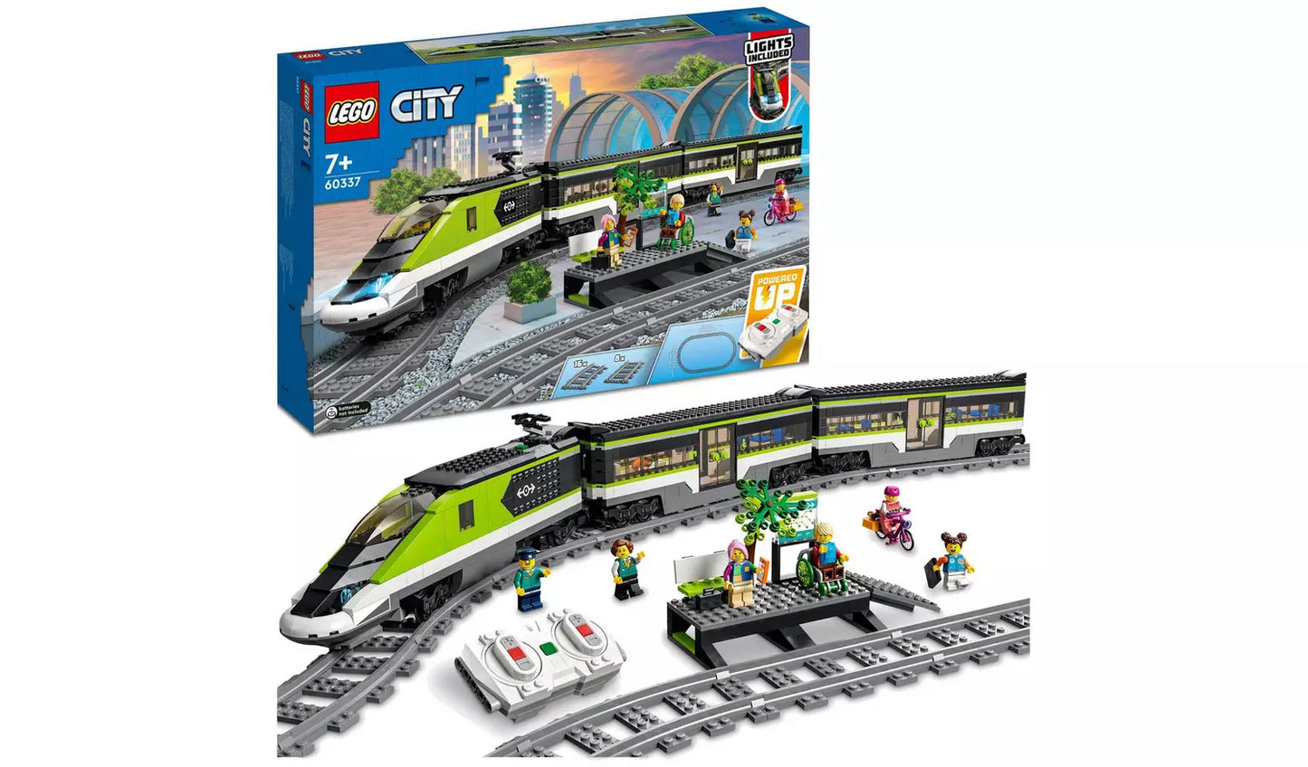 LEGO City Express Passenger Train Toy RC Lights Set 60337