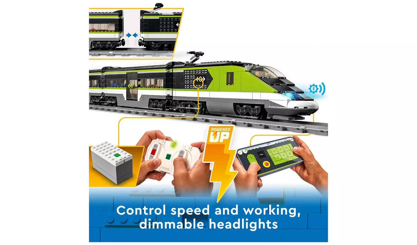 LEGO City Express Passenger Train Toy RC Lights Set 60337