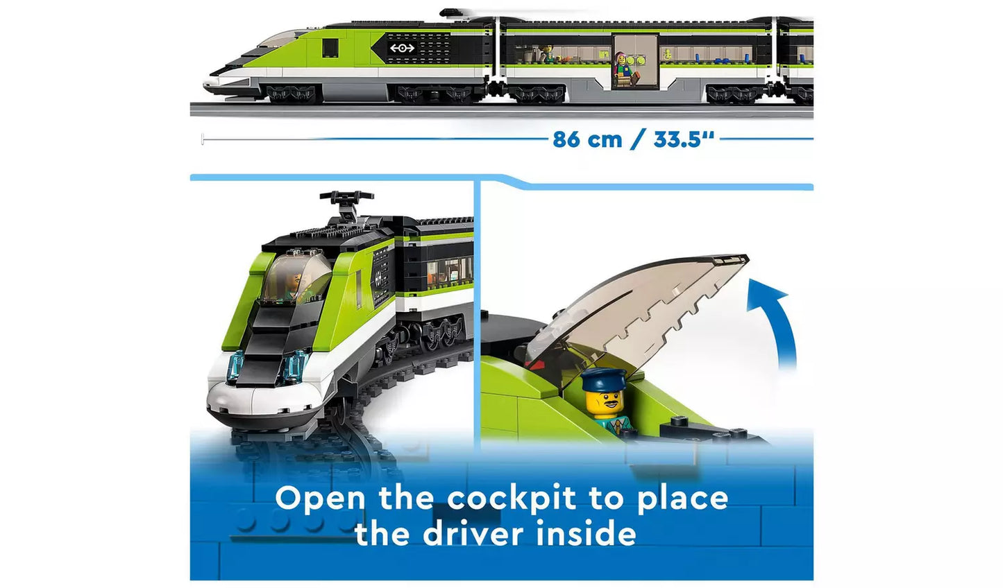 LEGO City Express Passenger Train Toy RC Lights Set 60337