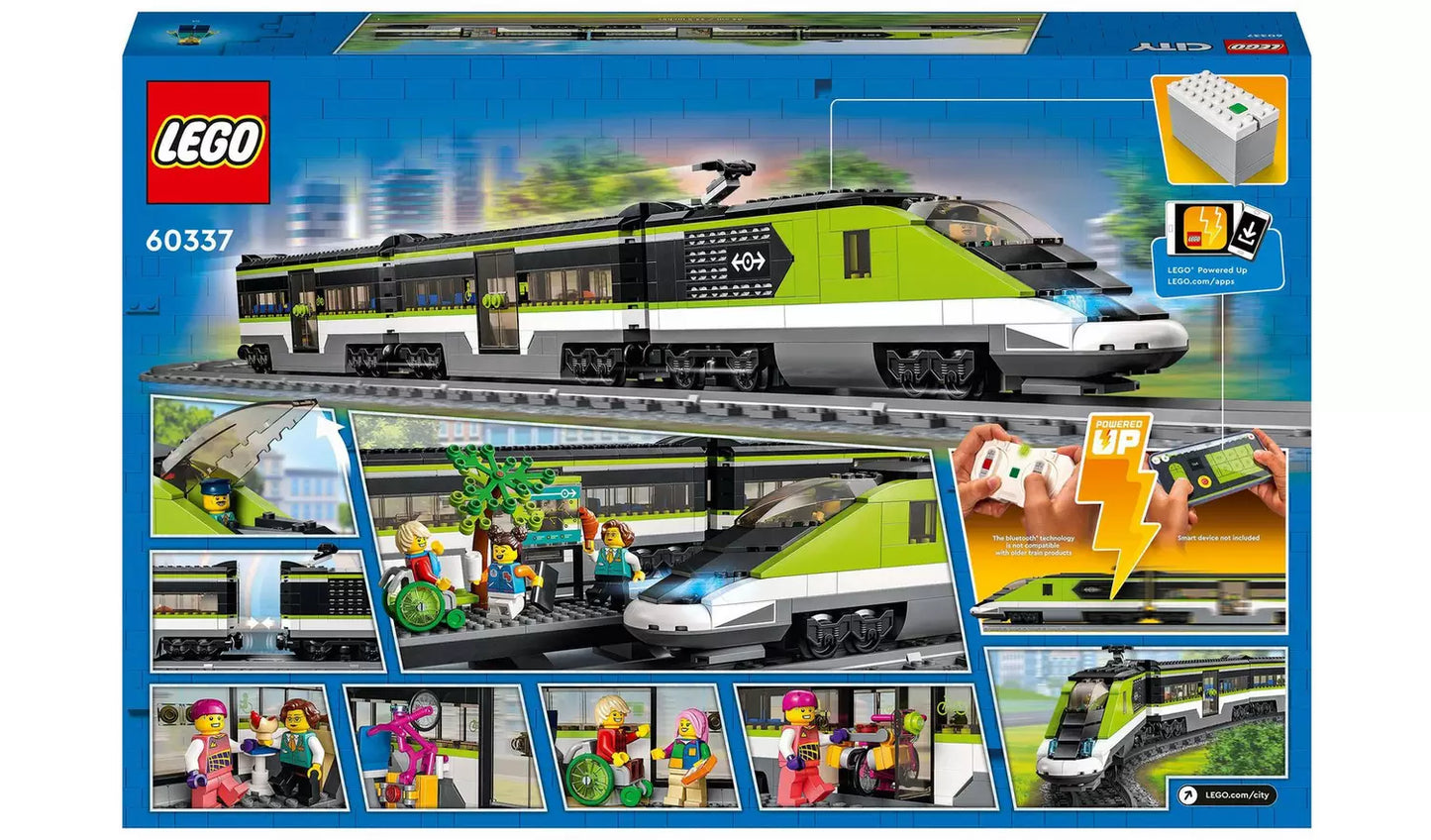 LEGO City Express Passenger Train Toy RC Lights Set 60337
