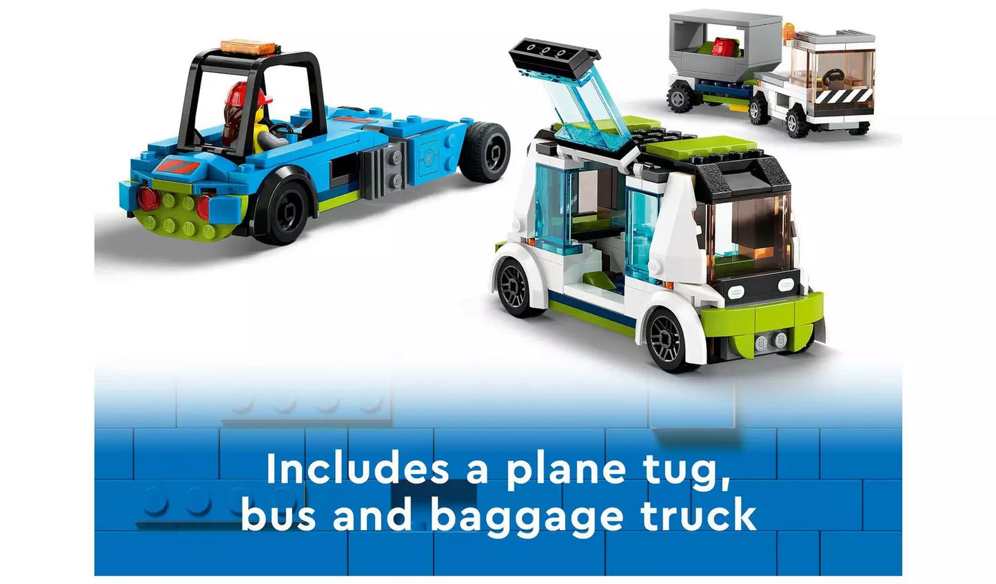 LEGO City Passenger Aeroplane Toy & 4 Airport Vehicles