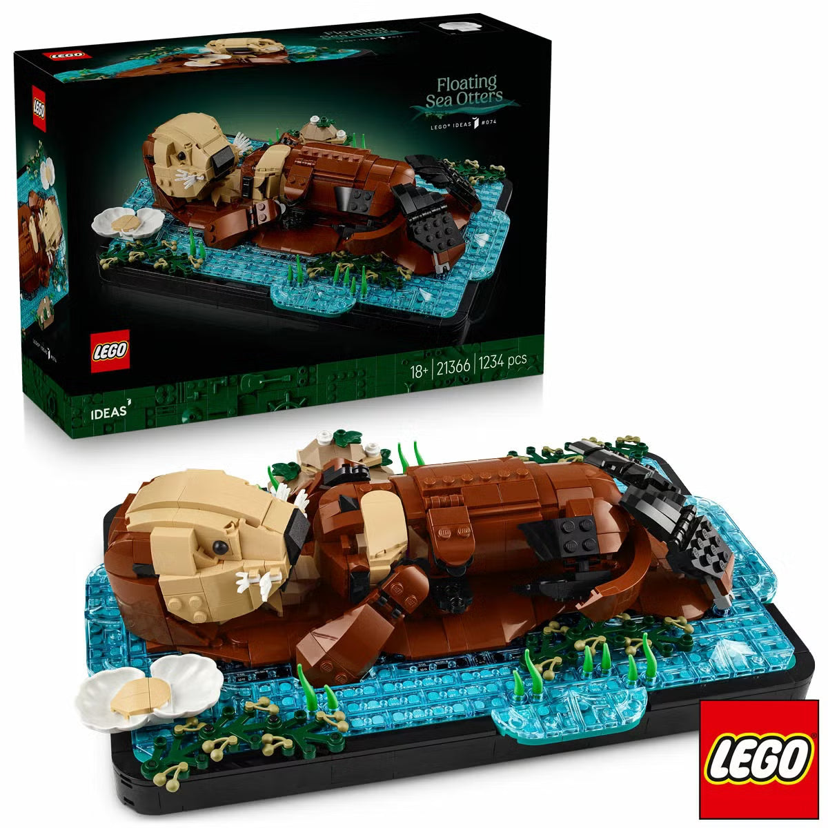 LEGO Ideas Floating Sea Otters - Model 21366 (18+ Years)