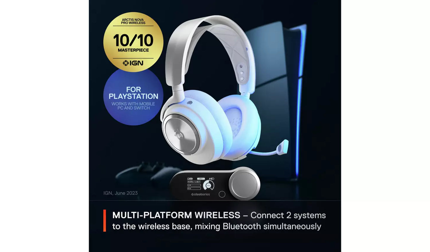 Steelseries Arctis Nova Pro PS5, PC Wireless Gaming Headset