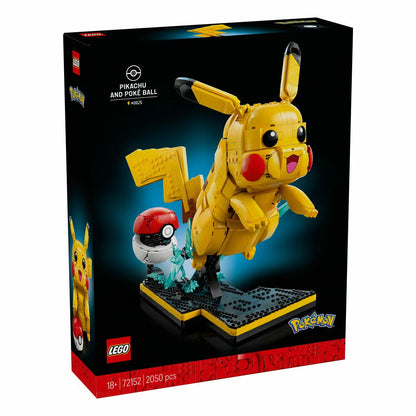 LEGO Pokémon Pikachu and Poké Ball - Model 72152 (18+ Years)