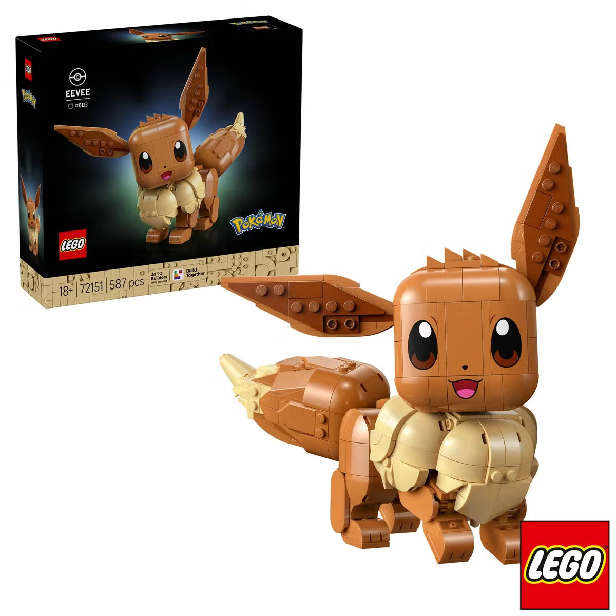 LEGO Pokémon Eevee - Model 72151 (18+ Years)