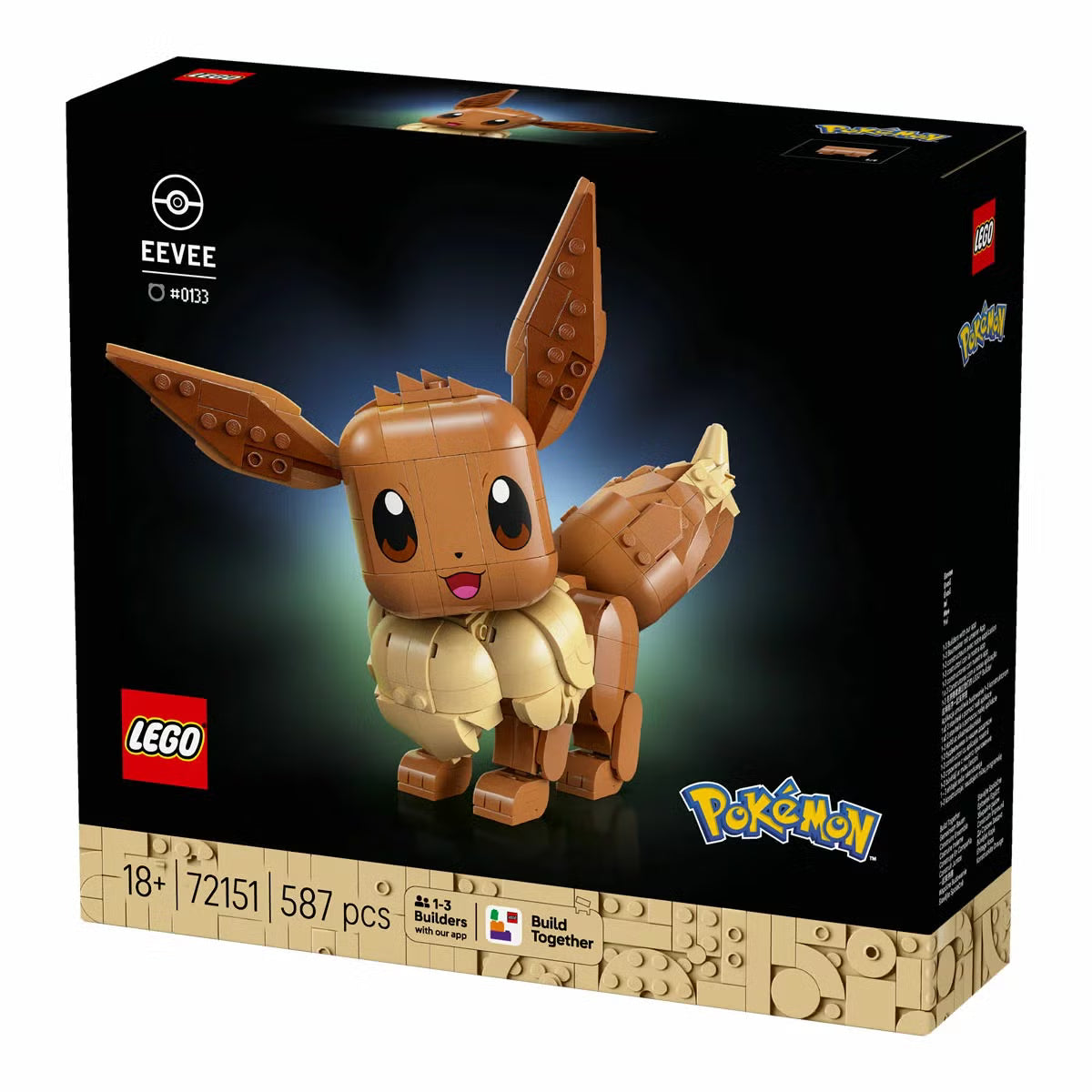LEGO Pokémon Eevee - Model 72151 (18+ Years)