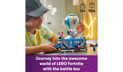 LEGO Fortnite Battle Bus Toy Set with 9 Characters 77073