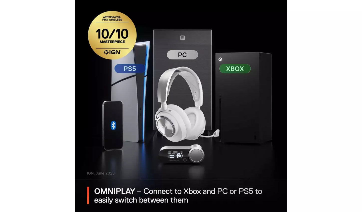 Steelseries Arctis Nova Pro Xbox, PC Wireless Gaming Headset