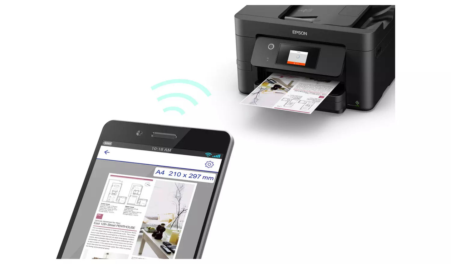 Epson WF-3820 Inkjet Printer - ReadyPrint Flex Compatible