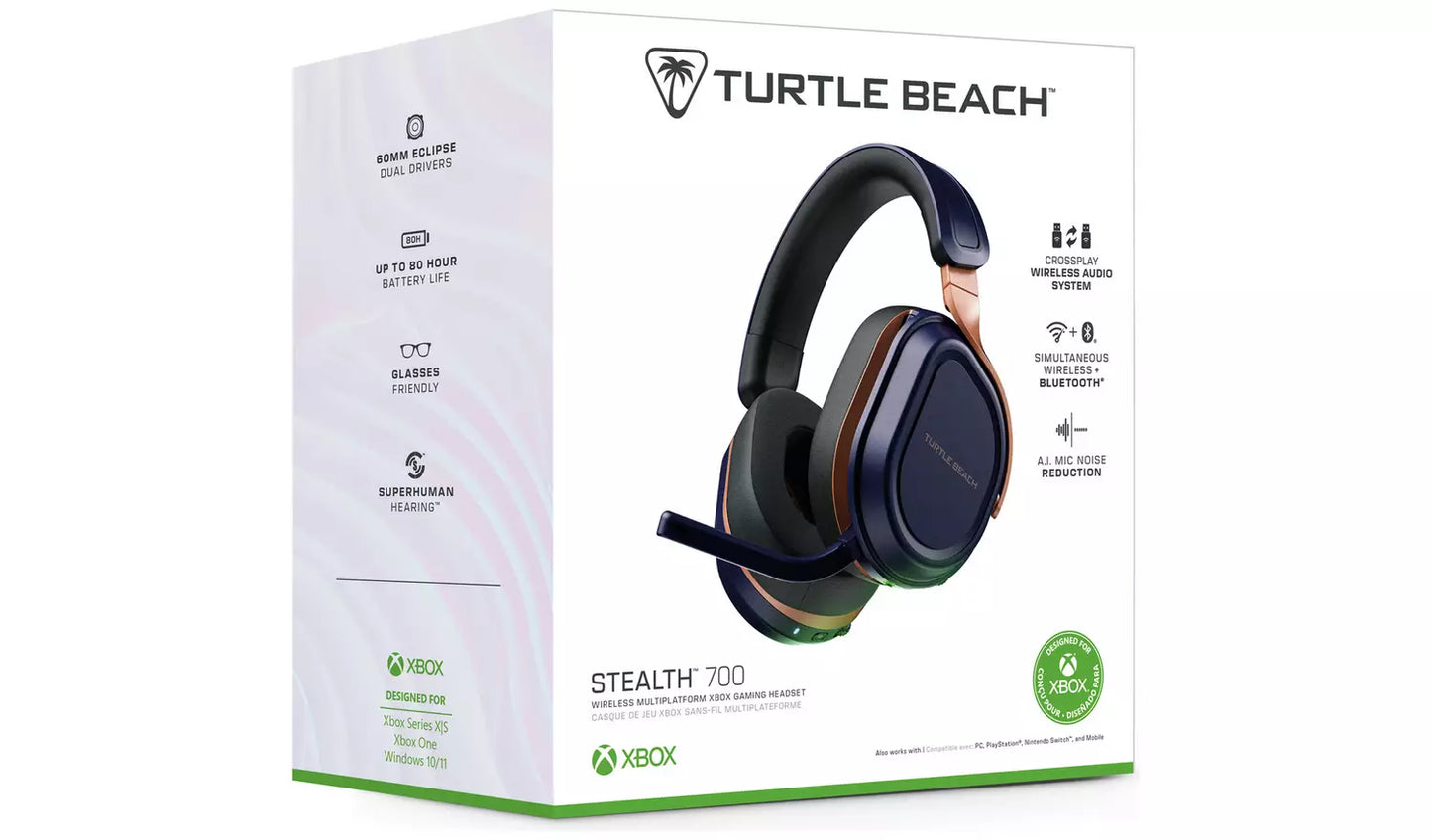 Turtle Beach Stealth 700 Wireless Xbox, PS,PC Headset Cobalt